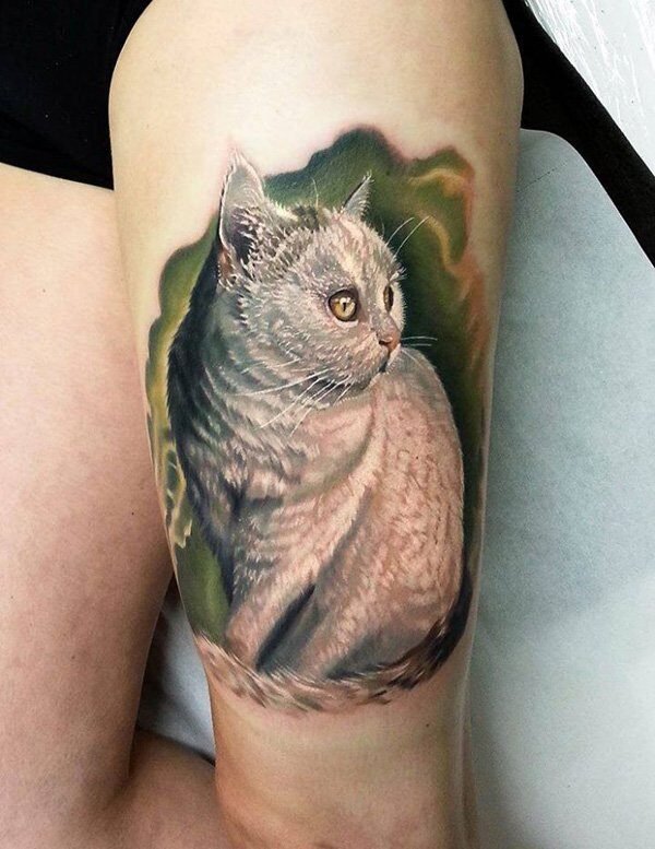 Beautiful Cat Tattoos Designs