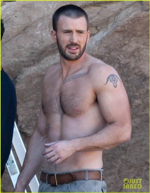 Chris Evans Tribal Tattoos